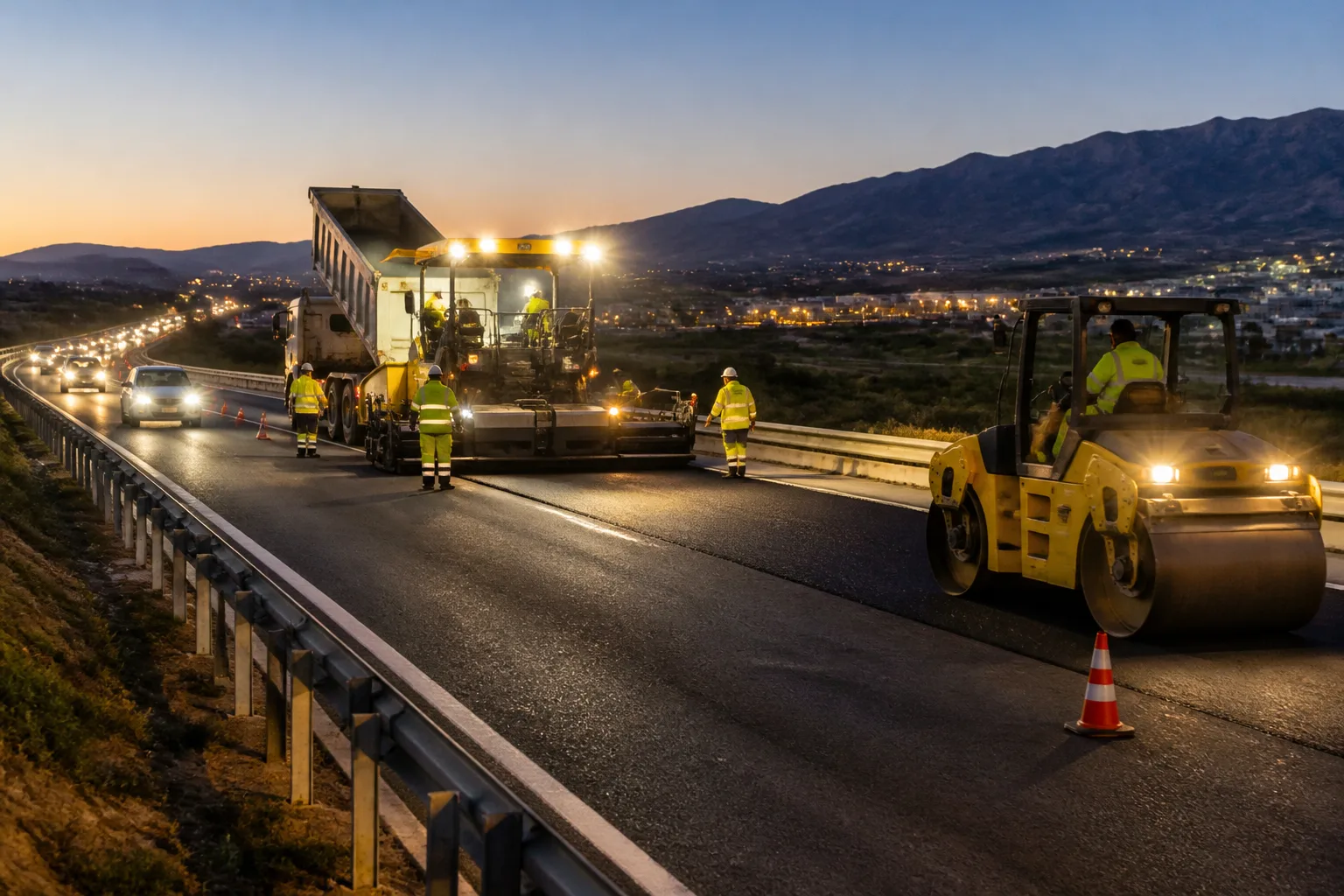 Andalusia begins resurfacing a 10-kilometre section of the A-357 near Málaga