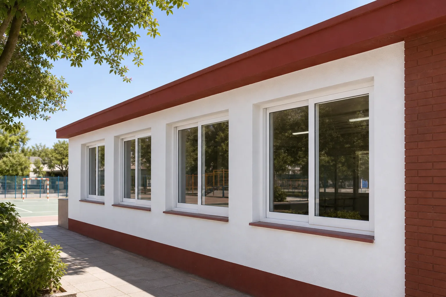San Pedro Alcántara school gets four new windows in multi-use classroom