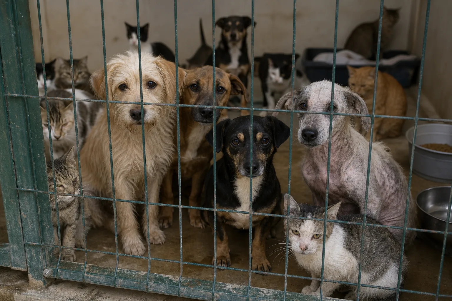 61 dogs and cats removed from home in Vélez-Málaga