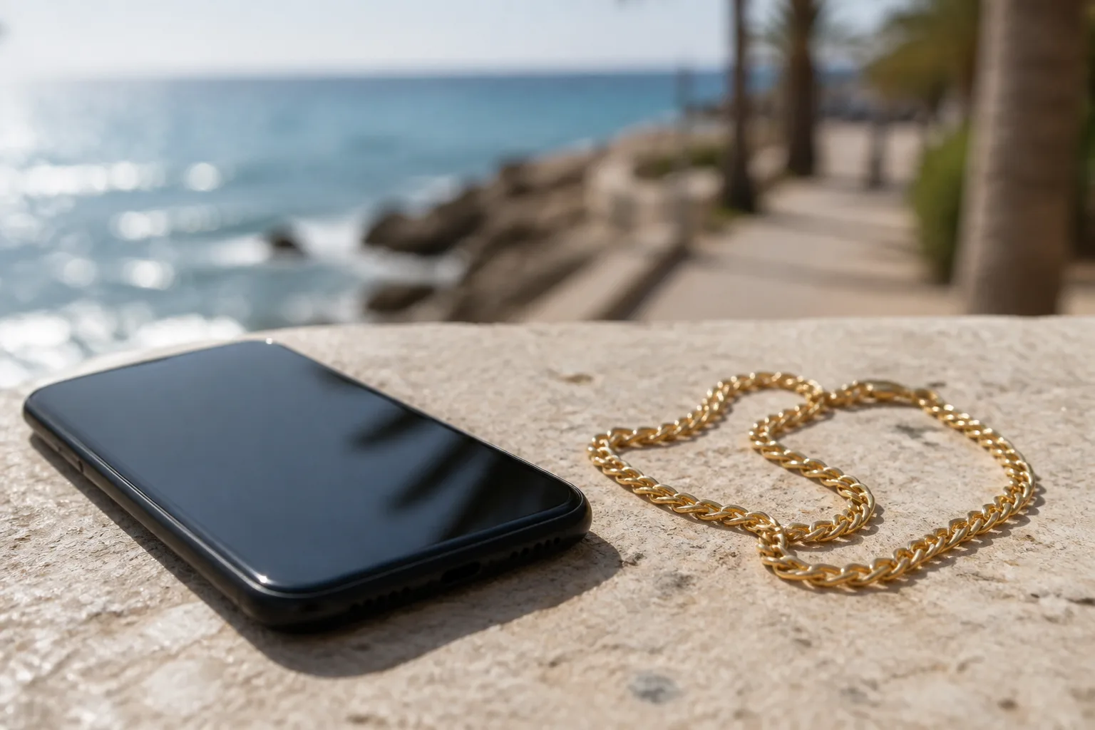 Police recover gold necklace after phone-borrowing theft on Costa del Sol