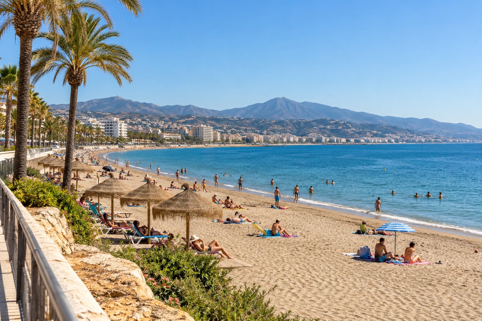 Warm October weekend draws crowds to beaches across Málaga province