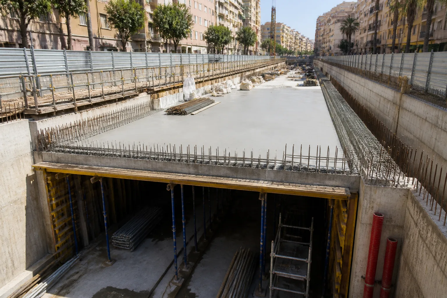 First tunnel roof slab laid on second section of Málaga Metro extension