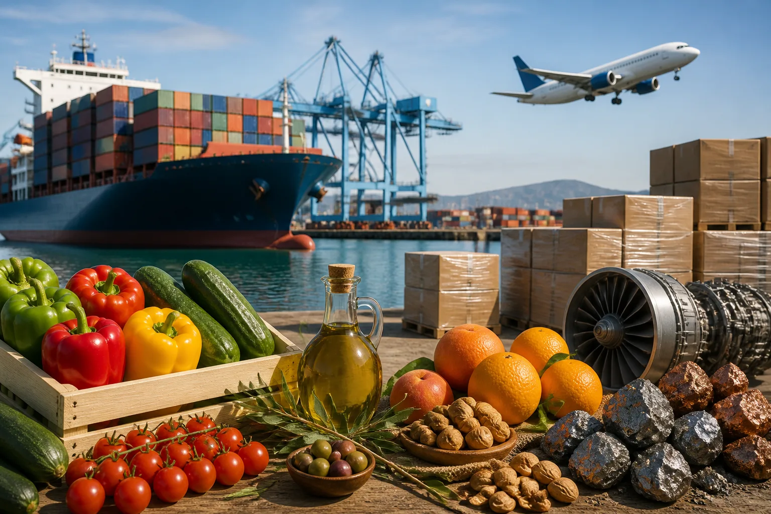 Andalusia’s exports grow more than twice as fast as the national average in the first half of 2026