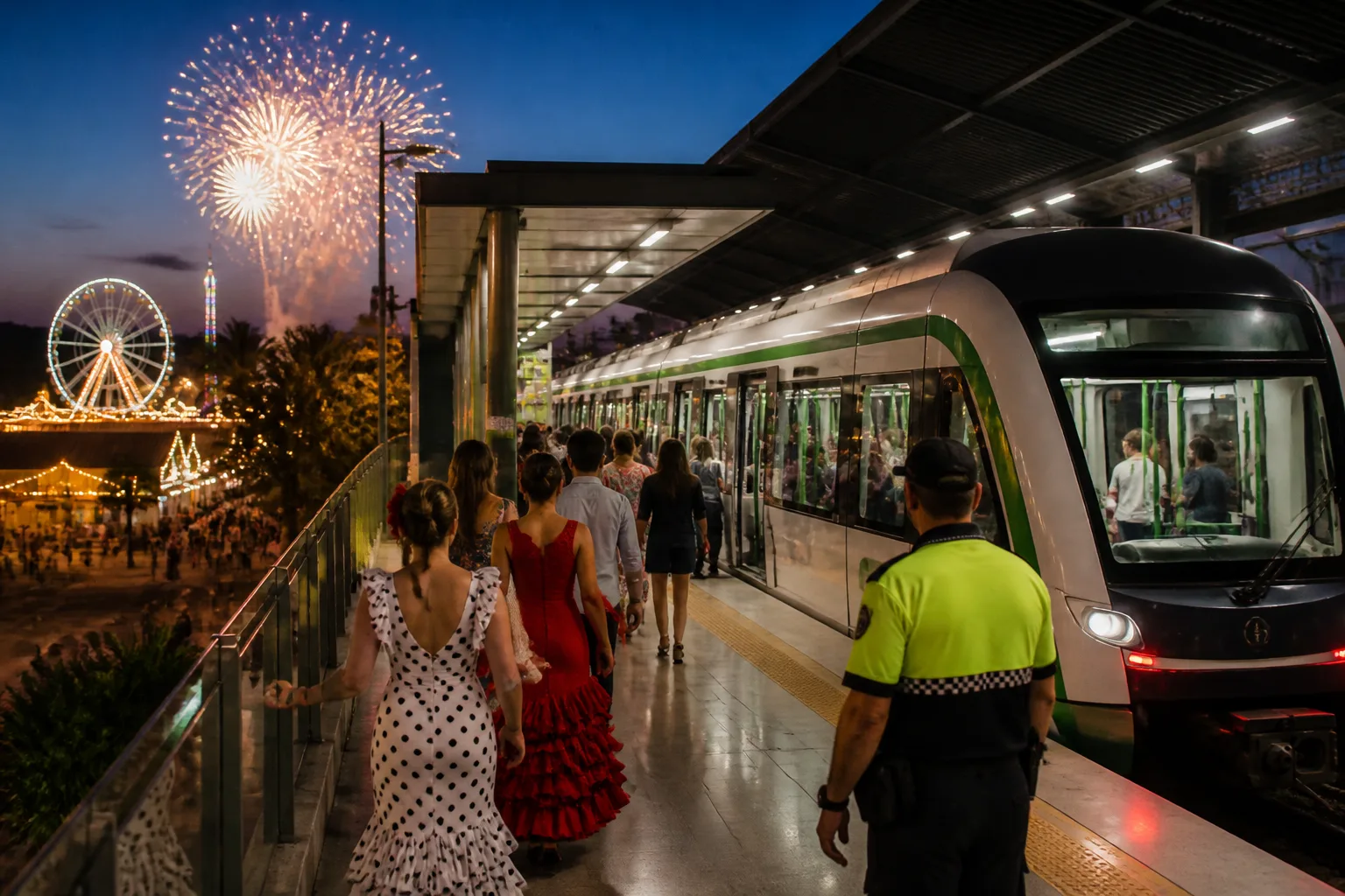 Málaga Metro extends hours and increases security during Feria