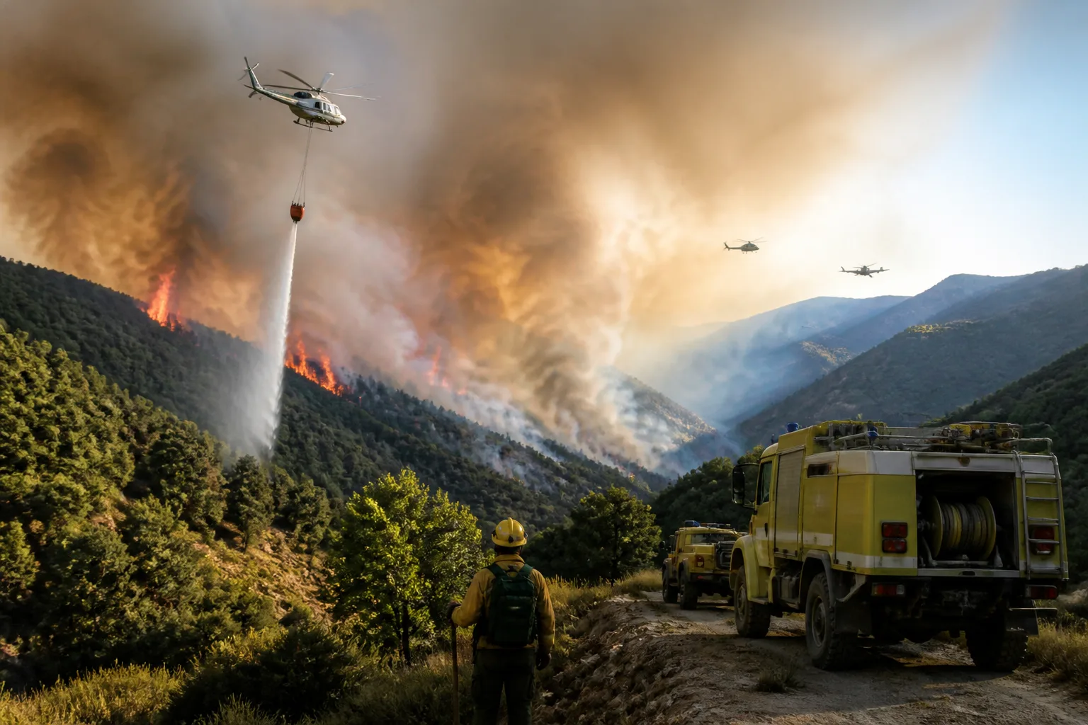 Andalusia activates emergency phase of forest-fire plan for Igualeja blaze